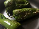 Spaghetti en salsa de chile poblano