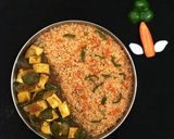 A picture of step 4 of Schezwan Rice.