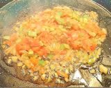 A picture of step 4 of Squid Paella.