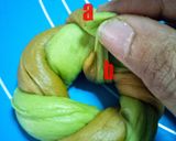 Foto langkah ke 6 dari resep Roti Kasur Kukus Moka Pandan.