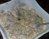 A picture of step 1 of Boti paratha roll.