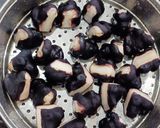 A picture of step 1 of Healthy Roasted Singhara Chaat for Ekadashi vrat.