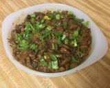 A picture of step 8 of Chilli Beef Mushroom Garlic Stir Fry..