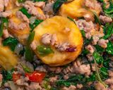 รูปขั้นตอนการทำที่ 27 ของ ผัดกะเพราเต้าหู้ไข่ หมูสับ เมนูผัดรสเด็ด กินได้ทุกวัย👍