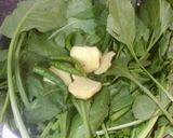 A picture of step 1 of Sarson Ka Saag,Makki Ki Rotis, turnips Bhaji,hot dry fruits Gur.