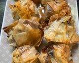 A picture of step 3 of Filo Pastry Pouches with Figs, Feta Cheese, and Mixed Nuts.