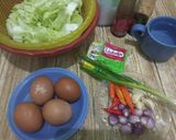 Foto langkah ke 1 dari resep Orak Arik Telur Sawi Putih.