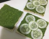 A picture of step 3 of Green Sandwich.