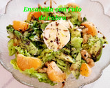 Foto del paso 3 de la receta: Ensalada con rulo de cabra, aguacate, mandarina y semillas