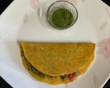 A picture of step 3 of Besan Chila Stuffed With Sprouts { Morning Breakfast }.