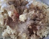 A picture of step 6 of Ragda patties.