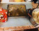 Foto del paso 8 de la receta: Pechuga de Pollo rellena con champiñones al ajo y queso Crema, sobre cama de Puré de Papa