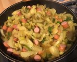 Une image de l'étape 14 de Fenouils et courgette aux saucisses allemandes et épices.