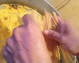 Foto del paso 3 de la receta: BAGRE Banderillo con pasta y plátanos, comentado con ajo cúrcuma, jengibre y pimienta