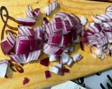 Une image de l'étape 5 de Aubergines et carottes grillées à l’oignon rouge.