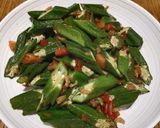 A picture of step 2 of Lady Finger in Dried Shrimps.