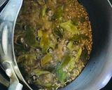 A picture of step 4 of HandvoMix lentil and rice spicy cake.
