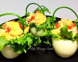 Hình bước làm 4 của món Salad Trứng Xúc Xích
