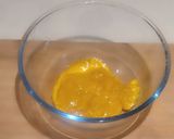 A picture of step 1 of Mango Cupcake Without Sugar.
