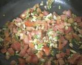 Tomato_mushroom egg drop soup recipe step 2 photo