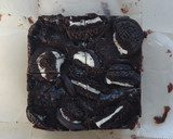A picture of step 9 of 1-Minute Microwave Rich Oreo Brownies.