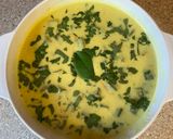 A picture of step 5 of Ladyfingers curry (bhindani kadhi).