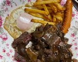 Hình bước làm 6 của món Beefsteak - bít tết 😅 kiểu nửa âu nửa á