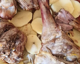 Foto del paso 1 de la receta: Lechal asado al azafrán