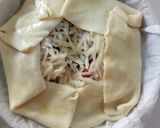 A picture of step 3 of Torta salata di melanzane, pomodori e caciocavallo.