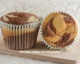 A picture of step 1 of Marble Chiffon Cupcake.