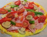 Foto del paso 6 de la receta Pizza con base de pollo