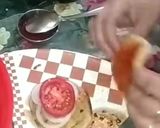 A picture of step 7 of Bread Burger.