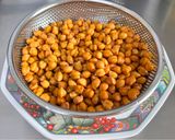 A picture of step 1 of Protein Power Chickpea Appes with Coconut Peanut Chutney (Kala chana breakfast).