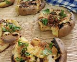 A picture of step 8 of Smashed Potatoes.