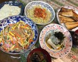 A picture of step 5 of Japanese Harusame Noodle Salad.