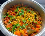 A picture of step 3 of Masoor Pulao / Pulav.
