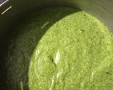 A picture of step 2 of Palak Suji Cake.