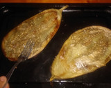 Foto del paso 1 de la receta: Milanesa de berenjena a la napolitana con puré mixto