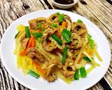 Hình bước làm 3 của món Cật Heo Xào Su Hào