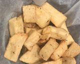 A picture of step 2 of Fried Yam.