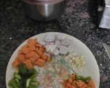 A picture of step 2 of Backed dish vegetable and pineapple macaroni.
