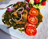 A picture of step 3 of Creamy Yam Porridge with Spinach.