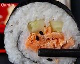 Foto langkah ke 7 dari resep Maki Sushi (Sushi Roll).