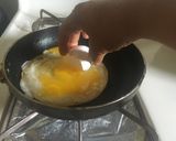 A picture of step 6 of Huevos Rancheros w/tortilla.