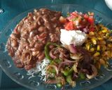 A picture of step 8 of Mexican Bean burrito.
