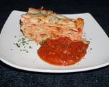 A picture of step 4 of BAKED MOSTACCIOLI RIGATI PASTA WITH CHEESE, JON STYLE.