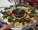 A picture of step 11 of Sooji Rava mixed vegetables dhokla.