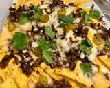 Foto del paso 3 de la receta Nachos con carne, queso y chiles poblanos