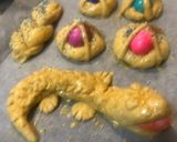 Foto del paso 6 de la receta Monas, el tsoureki y el dragoncito. Dulces de Pascua