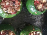 Zapallitos rellenos con verduras
